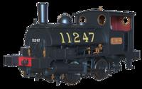 LYR 'Pug' 0-4-0ST 11247 LMS Lined Black Steam Locomotive