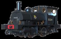 LYR 'Pug' 0-4-0ST 51234 BR Black Early Emblems Steam Locomotive - DCC Sound