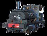 LYR 'Pug' 0-4-0ST 51218 BR Black Late Crests (as preserved) Steam Locomotive