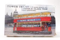 E1Tower01 Model Tram Kit - London E1 Class Tram (Open Platforms) OO/HO