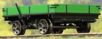 E3022 Wickham planked trailer in BR Southern Region green - unnumbered