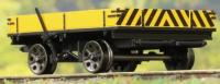 E3024 Wickham planked trailer in BR Engineers yellow - unnumbered