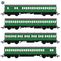 E86024 LBSCR 54ft 'Isle of Wight' 4-Coach Pack BR (SR) Green No. 486