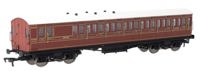 E86025 54ft non-Corridor Brake Third LBSCR Raw Umber