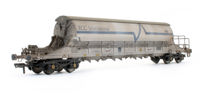 PBA tiger bogie china clay wagon in ECC International white - weathered - TRL11623