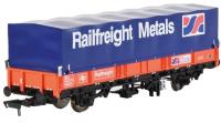 SEA covered hood wagon in Railfreight red with Cardiff Rod Mill branding - 460619