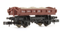 14T 'Mermaid' Side Tipping Ballast Wagon in BR departmental gulf red DB989528