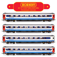 EASTMIDMK3 Set of 4 East Midlands MK3 Passenger Coaches