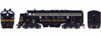 G12430 F7A EMD Phase II 240 of the Western Maryland - digital sound fitted