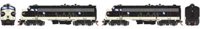 G19501 FP7A/FP7A EMD 6144A & 6139A of the Southern (Black) - digital sound fitted