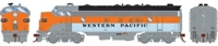 G19524 FP7A EMD 805-D of the Western Pacific - digital sound fitted