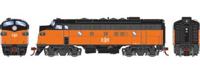 G19549 F7A EMD of the Bessemer and Lake Erie 721A - digital sound fitted