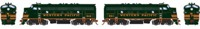 G22803 F7 EMD A/A 918 & 921 of the Western Pacific (Freight) - digital sound fitted