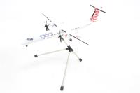 G2ELO355 Bombardier DHC-8Q-402 EuroLOT SP-EQA 2000s colours with rolling gears with stand