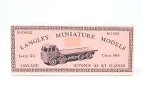 G35 1949 Leyland Octopus 22 0/1 flatbed kit - undecorated G35 1949 Leyland Octopus 22 0/1 flatbed kit - undecorated