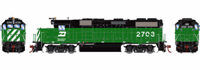 G65519 GP39-2 EMD 2703 of the Burlington Northern 