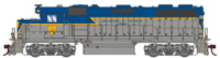 G65627 GP39-2 EMD 7401 of the Delaware and Hudson - digital sound fitted
