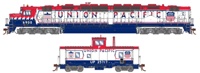 G71620 DDA40X EMD 6900 of the Union Pacific - digital sound fitted with ICC Caboose 25717
