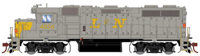 G71822 GP38-2 EMD 4057 of the Louisville and Nashville - digital sound fitted