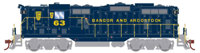 G82245 GP7 EMD 68 of the Bangor and Aroostook