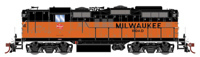 G82272 GP9 EMD 2972 of the Milwaukee