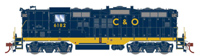 G82370 GP9 EMD 6182 of the Chesapeake & Ohio - digital sound fitted