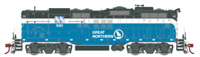 G82383 GP9 EMD 690 of the Great Northern - digital sound fitted