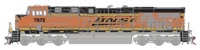 ES44DC GE 7672 of the BNSF - digital sound fitted