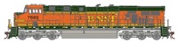 ES44DC GE 7685 of the BNSF - digital sound fitted
