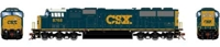 SD60M EMD 8768 of CSX - digital sound fitted