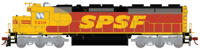 G86107 EMD SD45-2 7221 of the Southern Pacific Santa Fe 