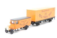 GAU.WAG25 Gaugemaster 25 year wagon and Bullnosed van in orange 'Gaugemaster' livery (made by Marklin)