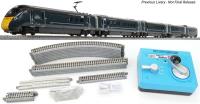 Class 800 Premium Train Set with 5-car 800010 in GWR green with Paddington branding, Kato M1 track set & Controller