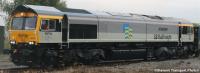 Class 66 66794 'Steve Hannam' in Railfreight Petroleum sector triple grey with GBRf branding