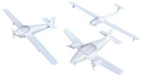 GM443 Airfield planes and gliders - pack of six - plastic kit
