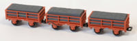 GR322 2T Ffestiniog Railway Welsh Slate Wagon Red Triple Pack