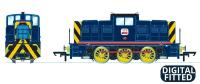 YEC Janus 0-6-0DE shunter No.201 in Allied Steel and Wire, Caerleon blue - DCC fitted