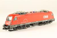 H2710Loco Class BR1216 001-8 of the Austrian OBB in Red