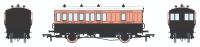 4 wheel brake 3rd in LSWR Salmon and Brown - Sold out on pre-order