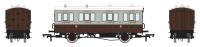 4 wheel composite (1st/3rd) in GCR French Grey and brown - with working lighting