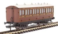4 wheel 3rd 347 in LBSCR umber - with working lighting