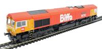 Class 66 66783 in Biffa red with GBRf branding "The Flying Dustman"