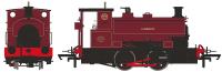 Andrew Barclay 0-4-0ST 14" 'Carbon' in NCB lined maroon