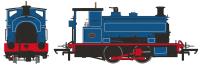 Andrew Barclay 0-4-0ST 14" in lined light blue - unnumbered