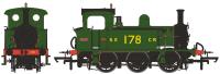SECR P Class 0-6-0T 178 in SECR 'Goods' unlined green