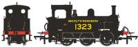 SECR P Class 0-6-0T 1323 in SR black with Egyptian lettering