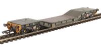 Warwell wagon 50t with Gloucester GPS bogies MODA95524 in MOD 2000s olive - weathered