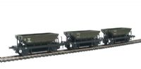 Dogfish ballast wagons in Engineers olive green - Pack of 3