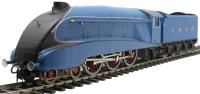 Class A4 4-6-2 unnumbered with single chimney and streamlined non-corridor tender in LNER Garter blue 1938-1941 & 1946-1948