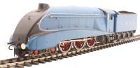 Class A4 4-6-2 unnumbered with single chimney and unstreamlined corridor tender in LNER Garter blue 1938-1941 & 1946-1948